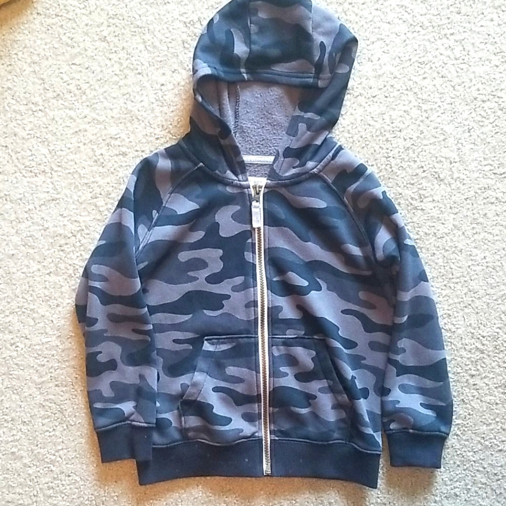 Boys 5t Fleece Jacket in Camo